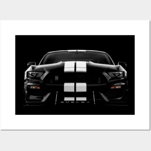 Mustang GT - black Posters and Art